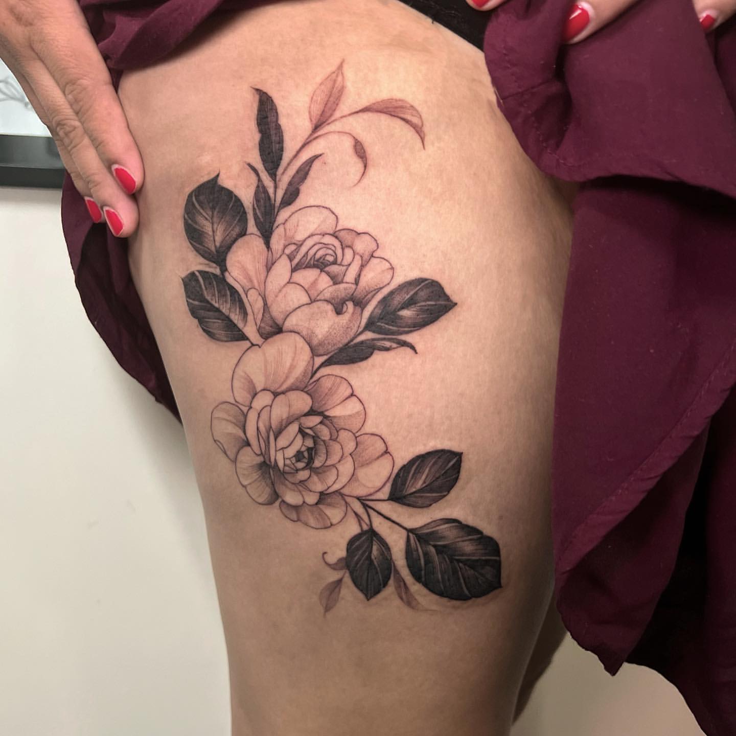 thigh tattoo ideas 0079