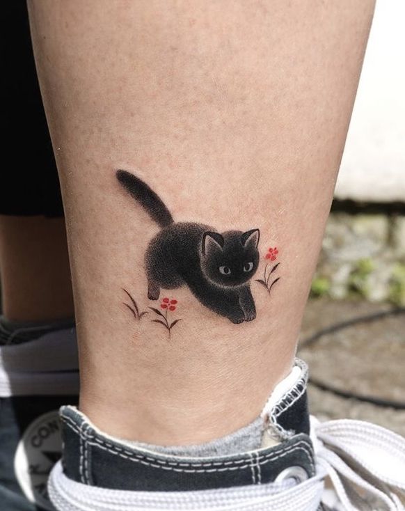 tiny cat tattoo ideas