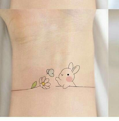 tiny cute bunny tattoo meanings