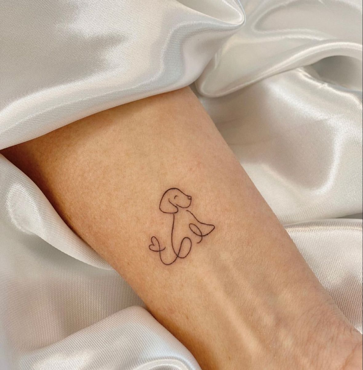 tiny dog tattoo ideas for pet lovers