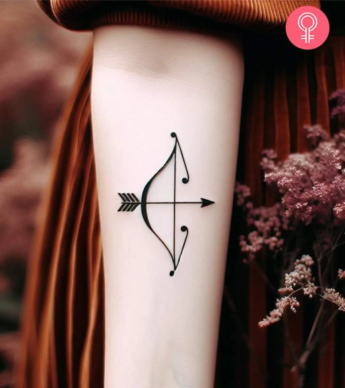 tiny Sagittarius zodiac tattoo ideas for her