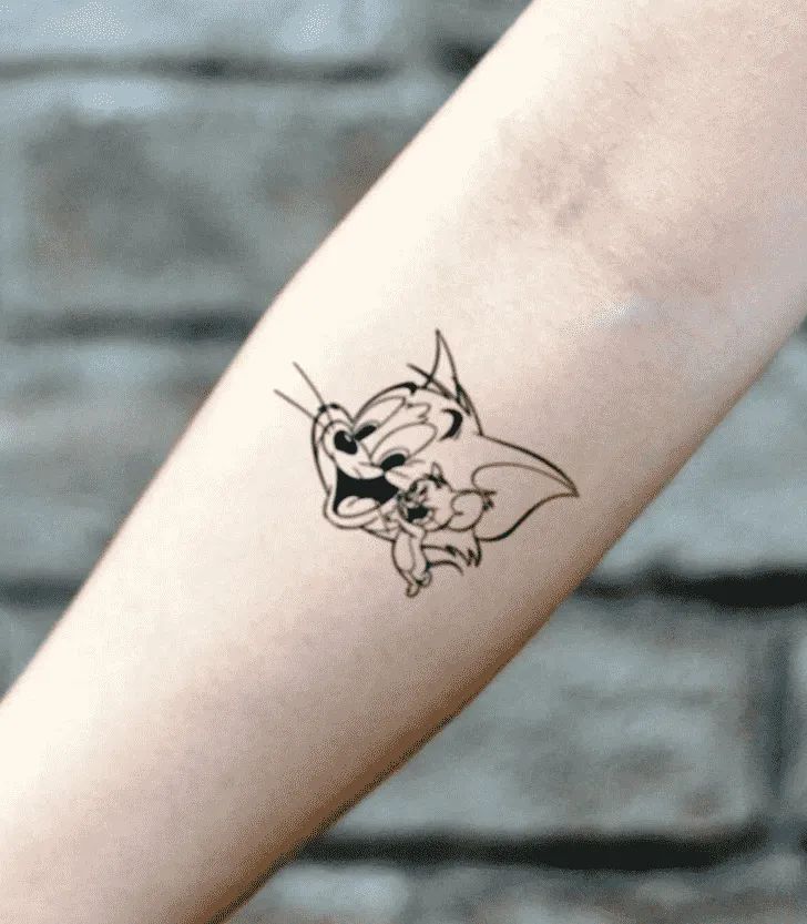 Tom and Jerry hood tattoos ideas 0020