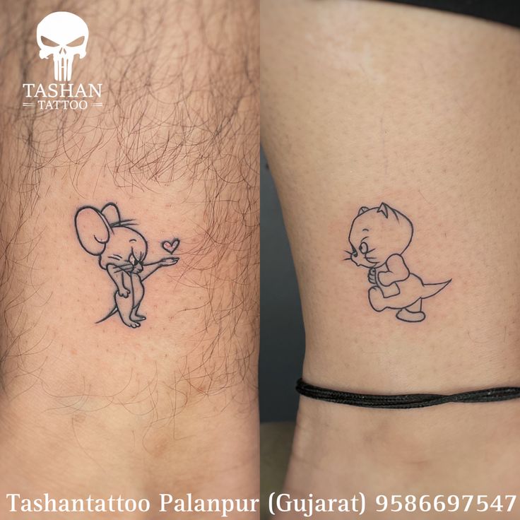 Tom and Jerry hood tattoos ideas 0053