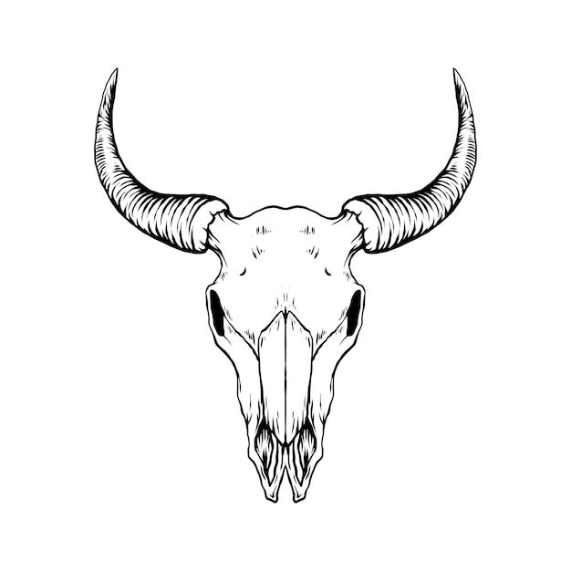 traditional bull skull tattoo ideas