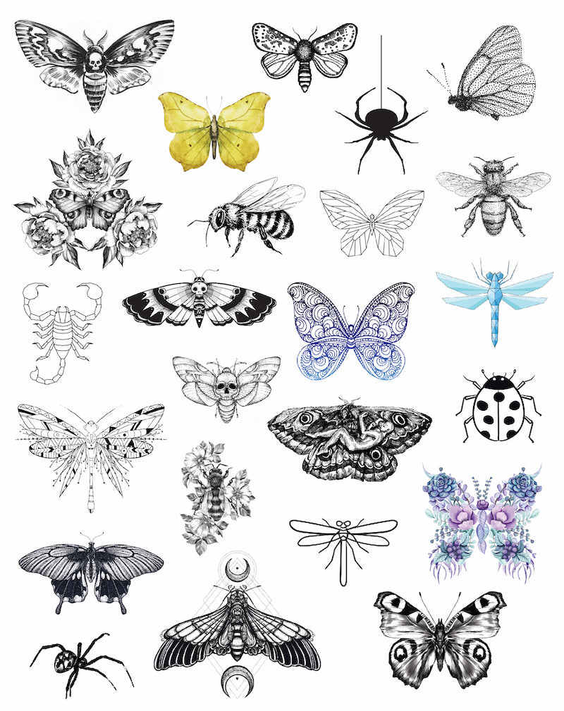 trendy bug tattoo styles