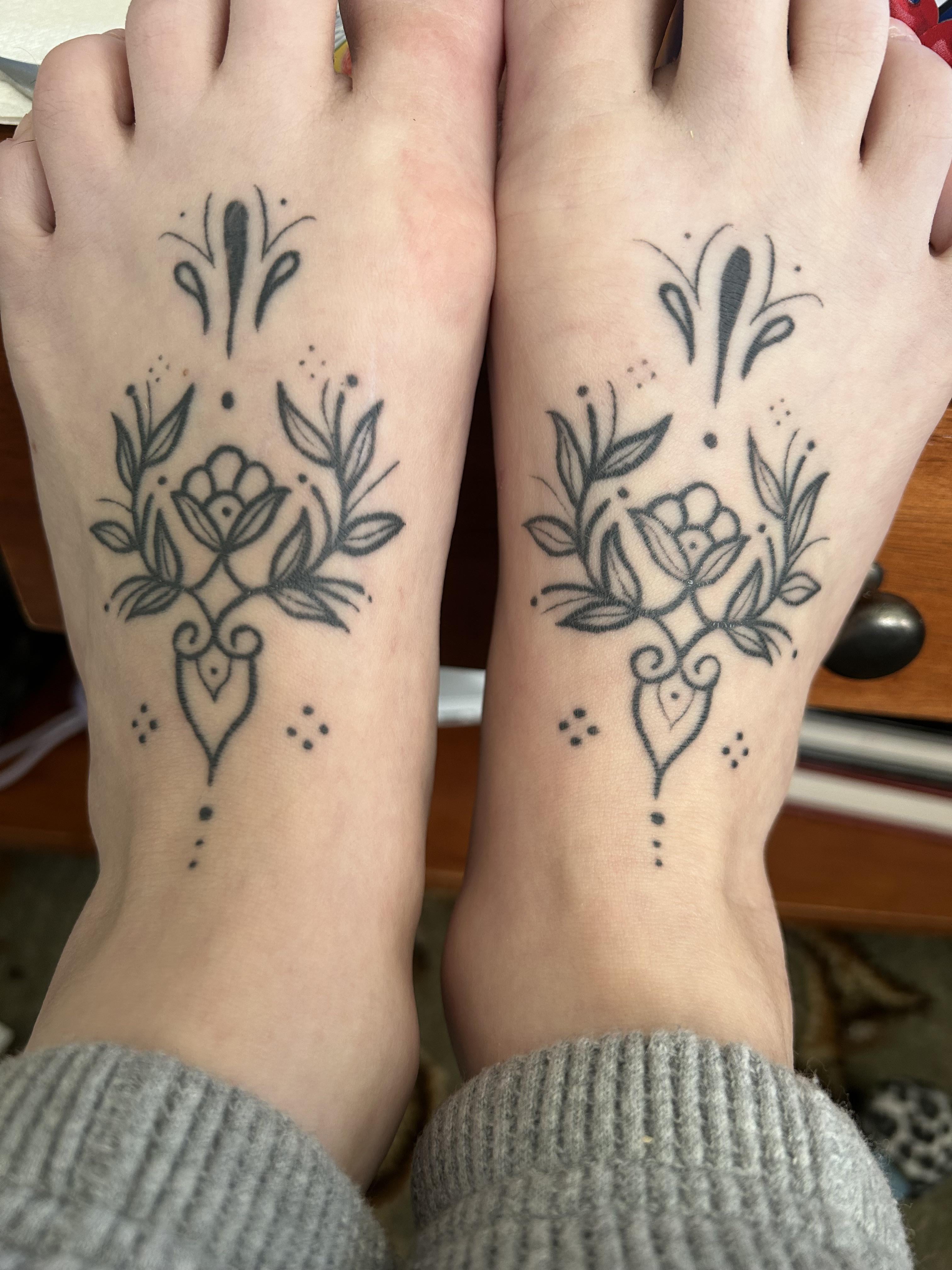 trendy foot tattoo styles