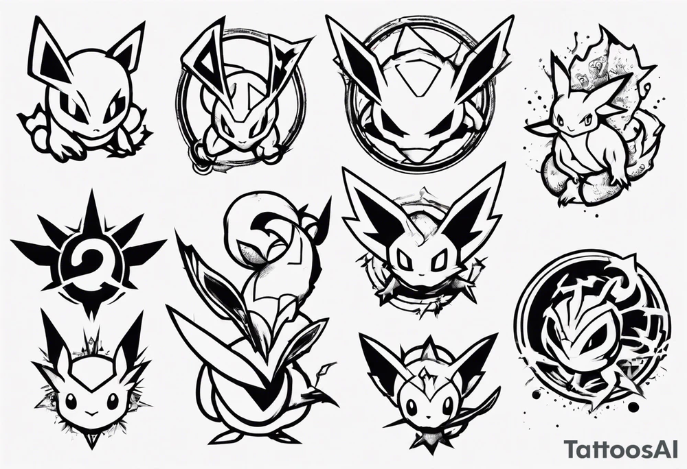 trendy Pokemon tattoo ideas.