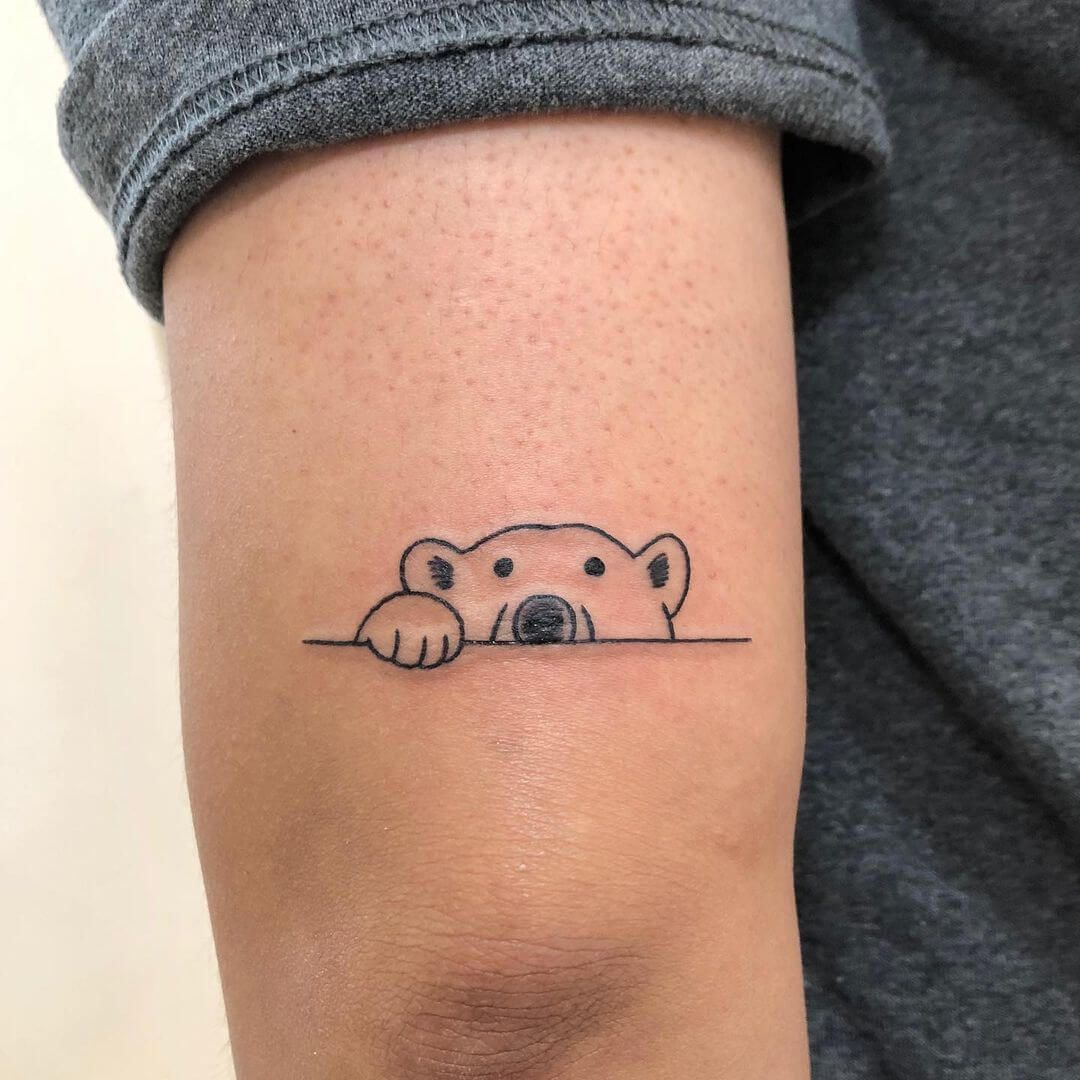 trendy small bear tattoo styles