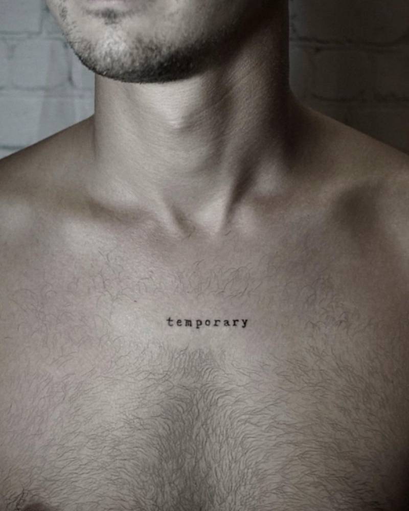 Trendy small chest tattoo styles