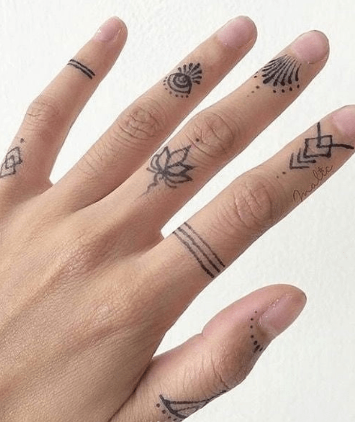 trendy small finger tattoo ideas for first-timers