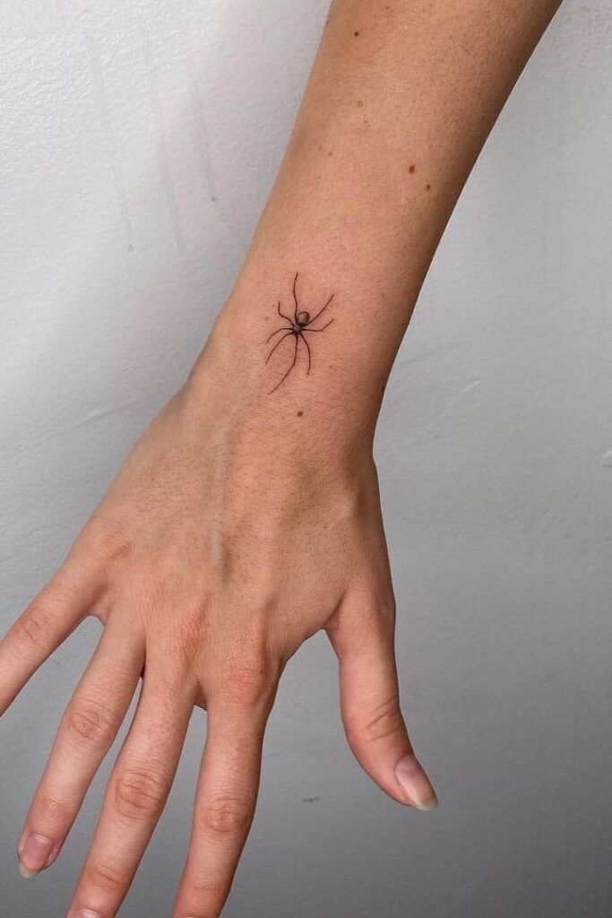 trendy small spider tattoo trends.