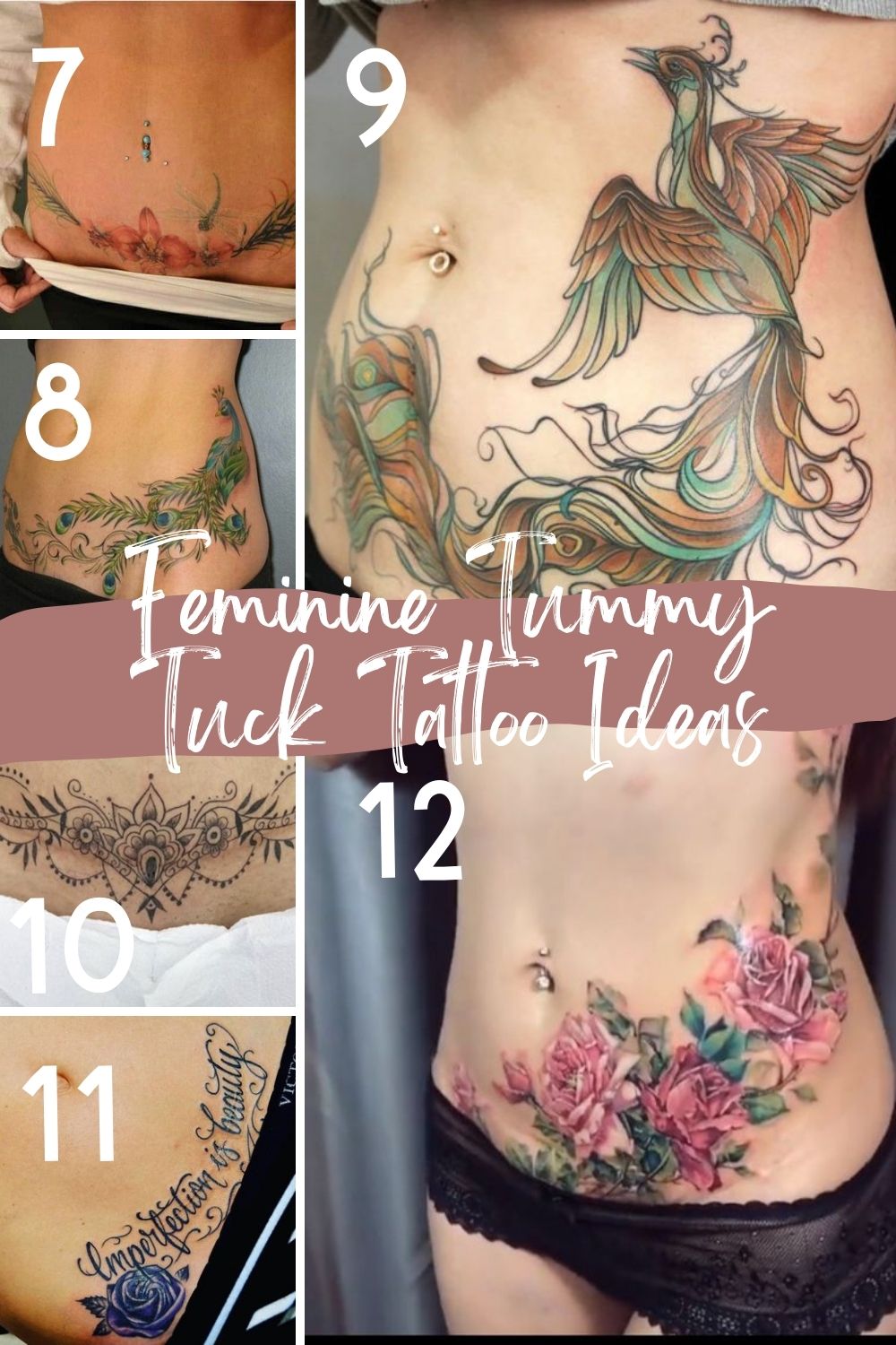 tummy tuck tattoo ideas 0013