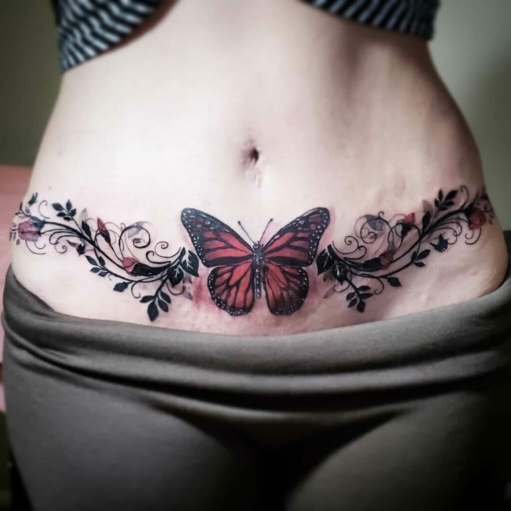 tummy tuck tattoo ideas 0014