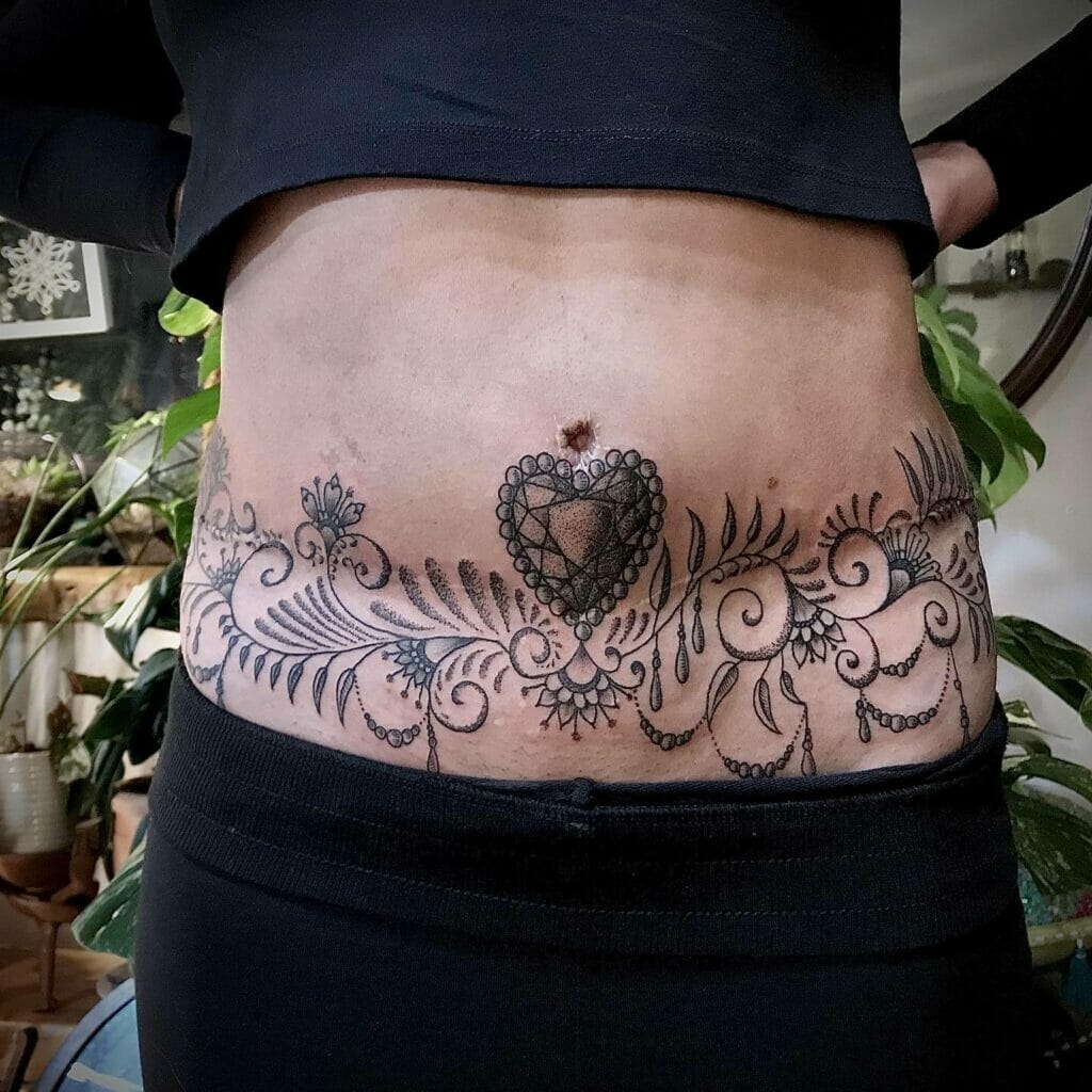 tummy tuck tattoo ideas 0026