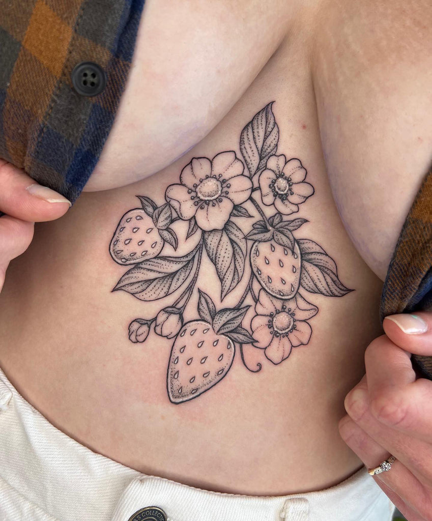 under boob tattoo ideas 0017