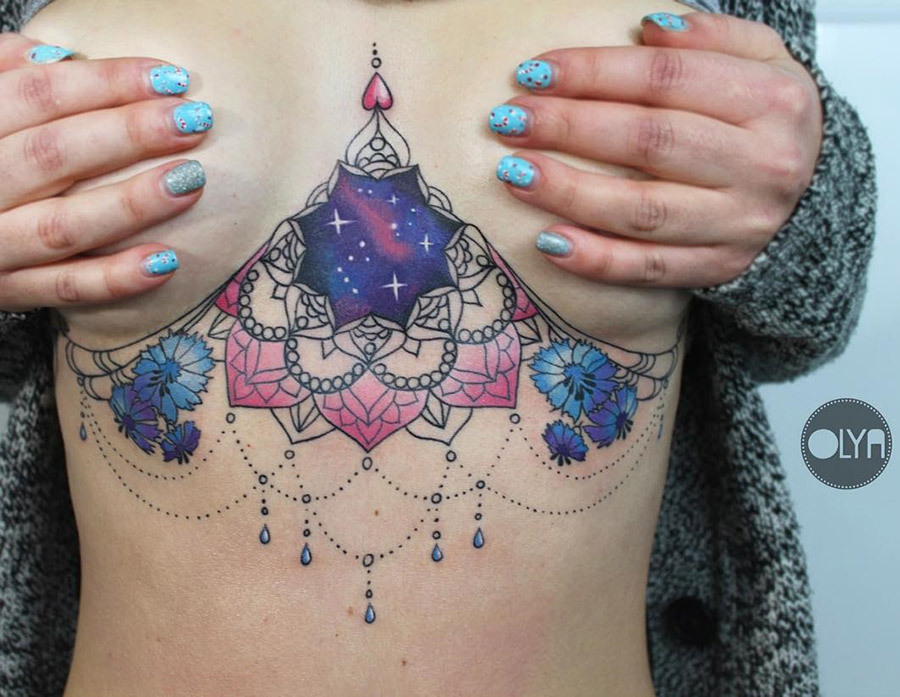 under boob tattoo ideas 0035