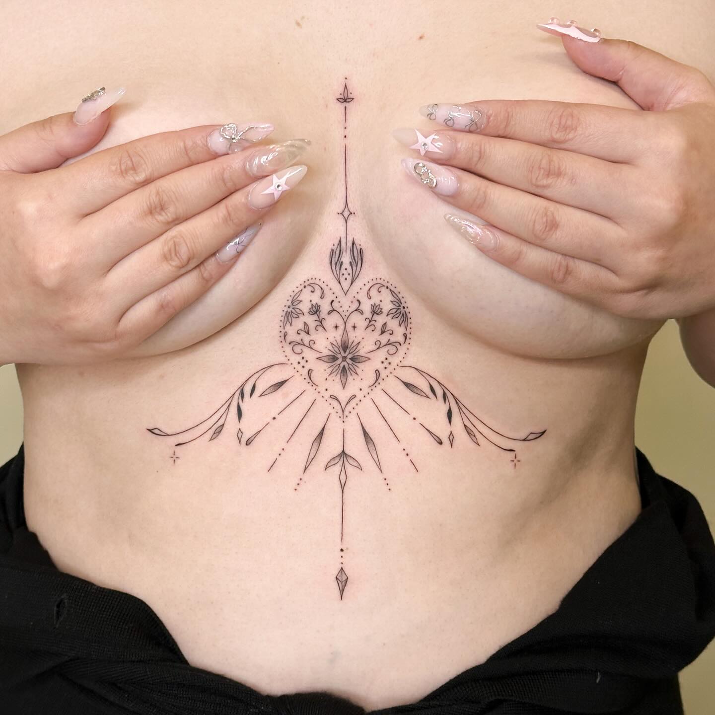 under boob tattoo ideas 0036