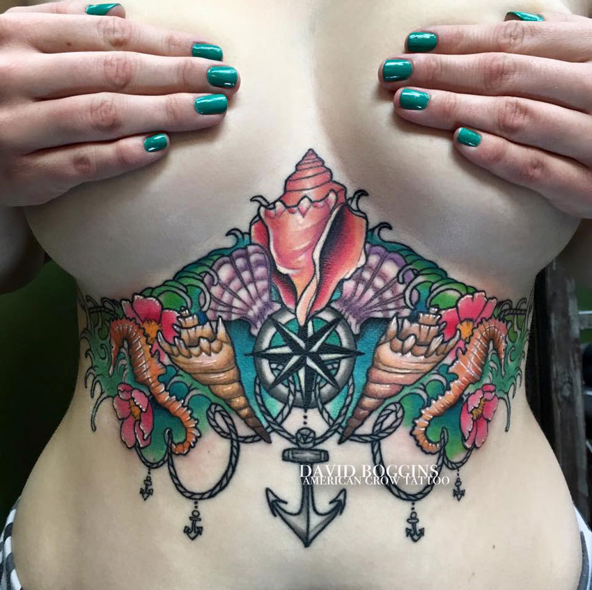 under boob tattoo ideas 0045