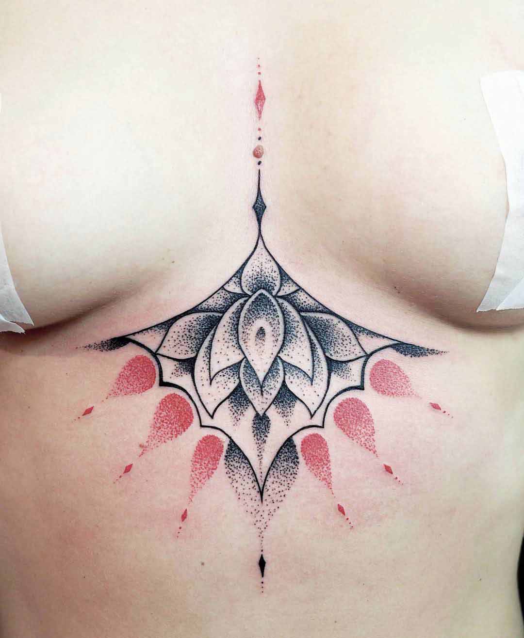 under boob tattoo ideas 0046