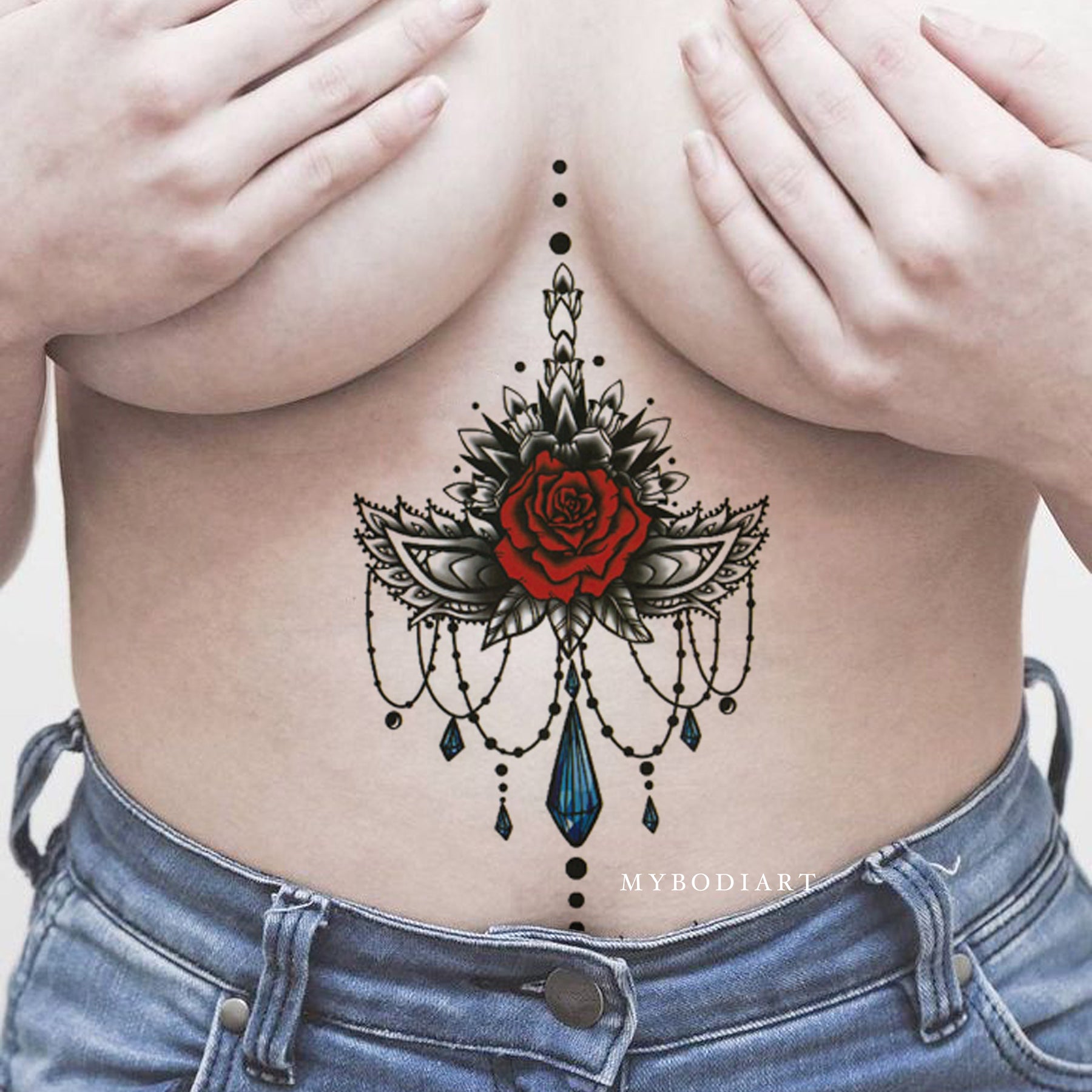 under boob tattoo ideas 0094