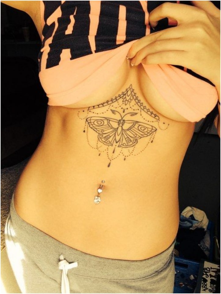 under breast tattoo ideas 0051