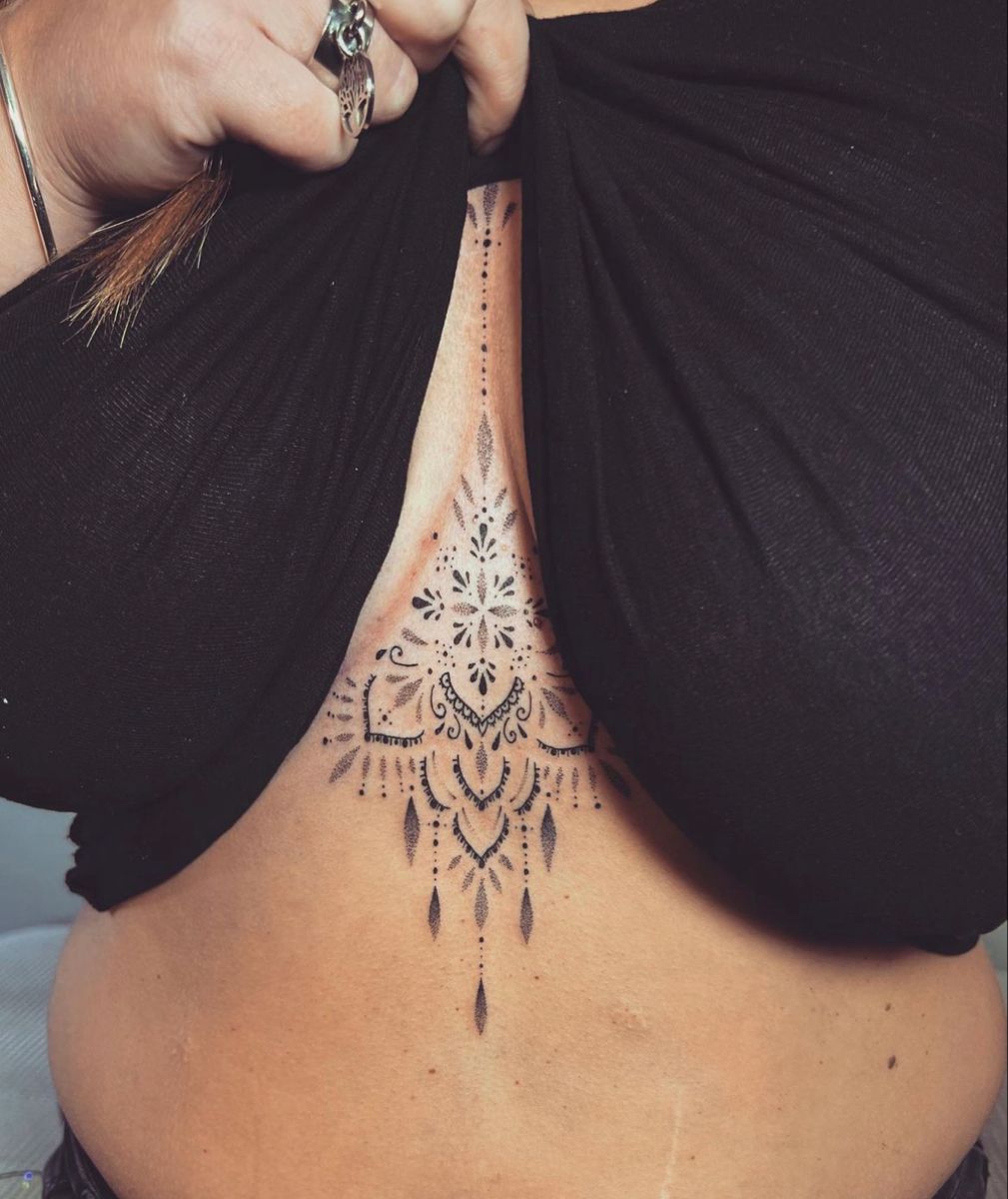 under breast tattoo ideas 0057