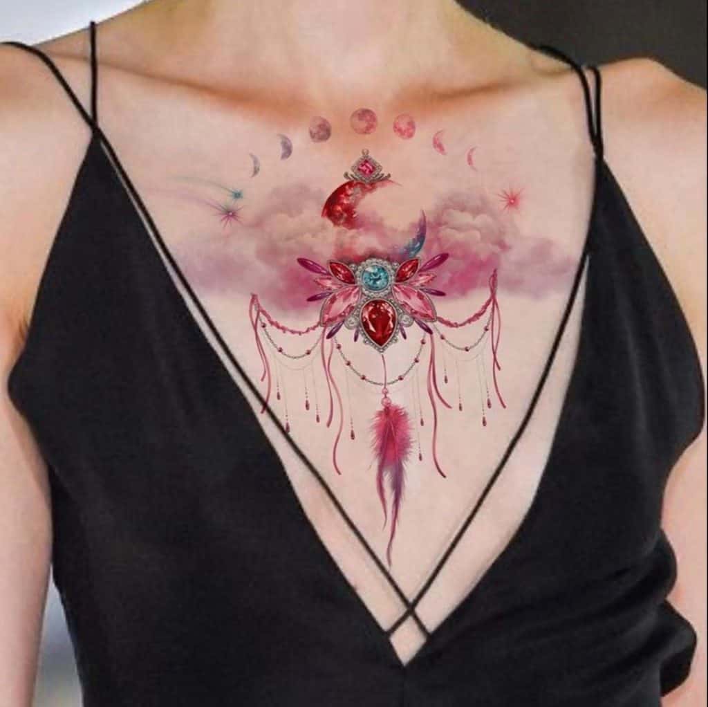 under breast tattoo ideas 0068