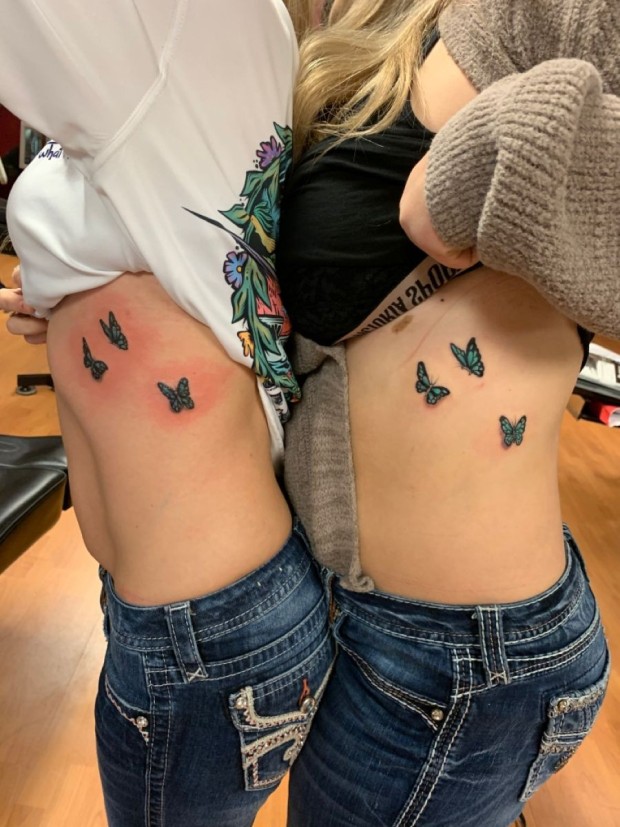 unique aunt and niece tattoo arrangements