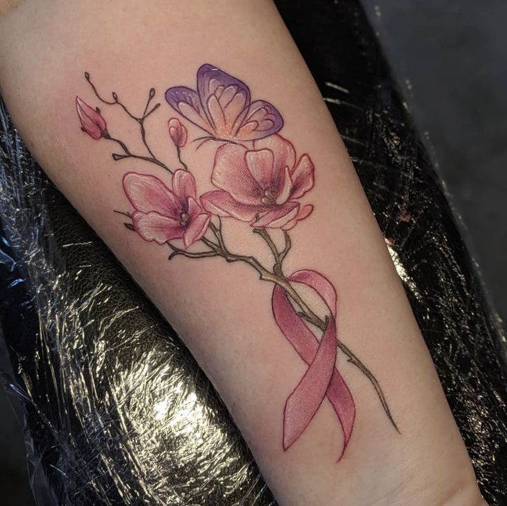 unique breast cancer tattoo symbols