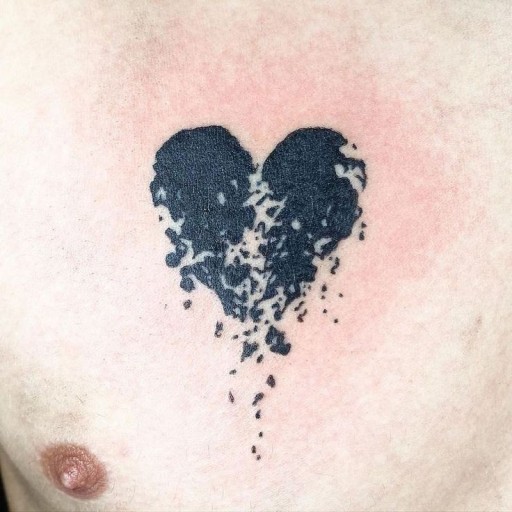 unique broken heart tattoo ideas