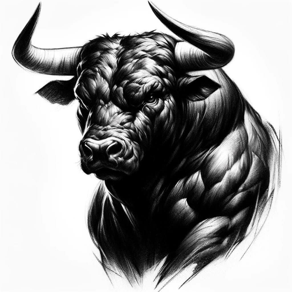 unique bull tattoo ideas for men