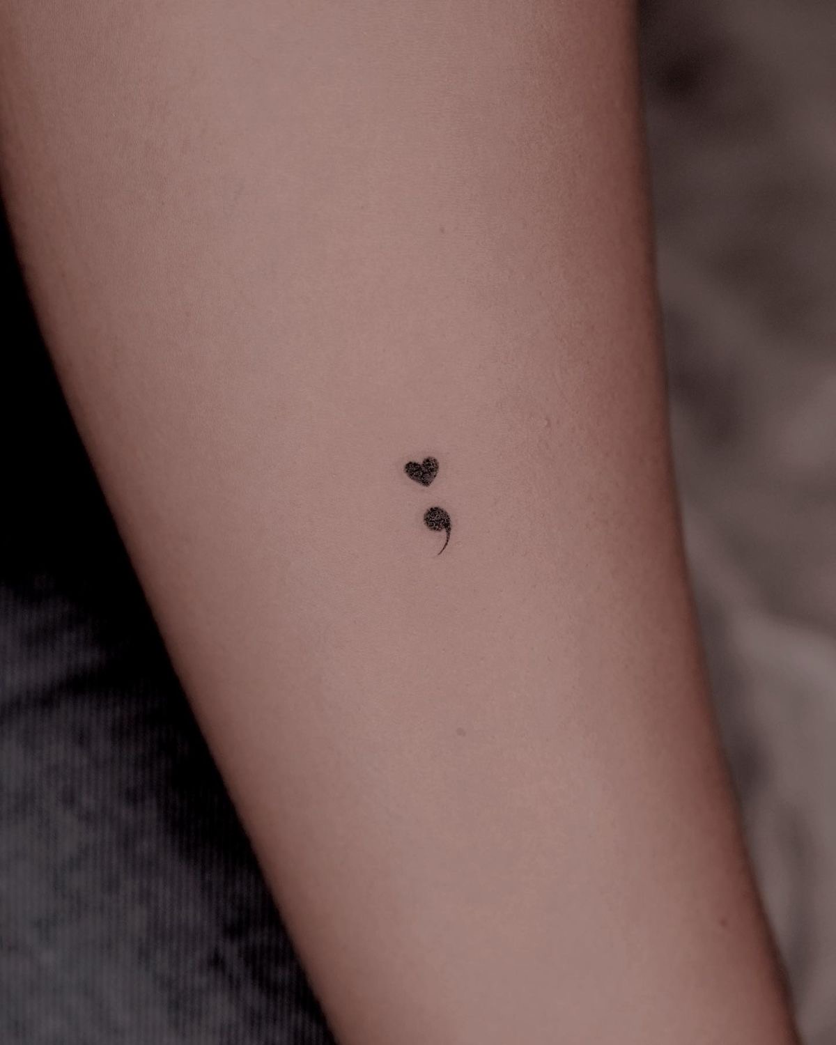 unique depression Semicolon tattoo concepts