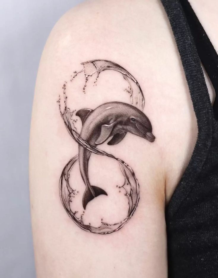 unique dolphin tattoo ideas.