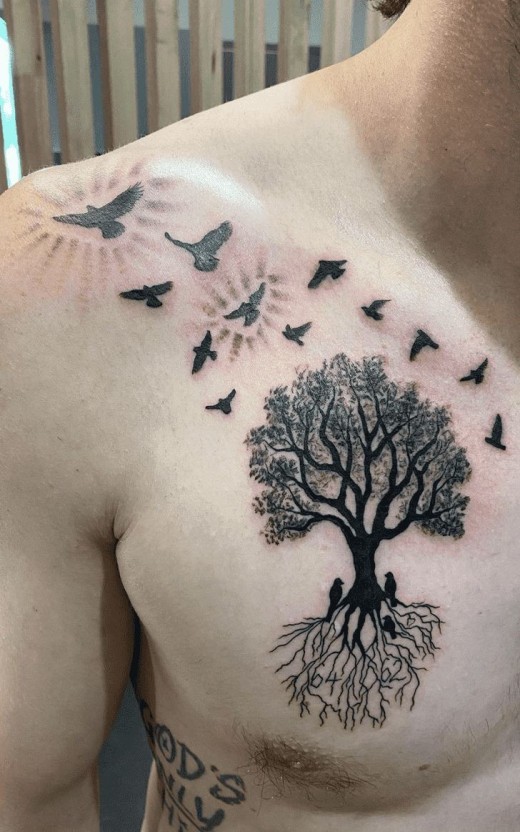 unique family tree tattoo concepts