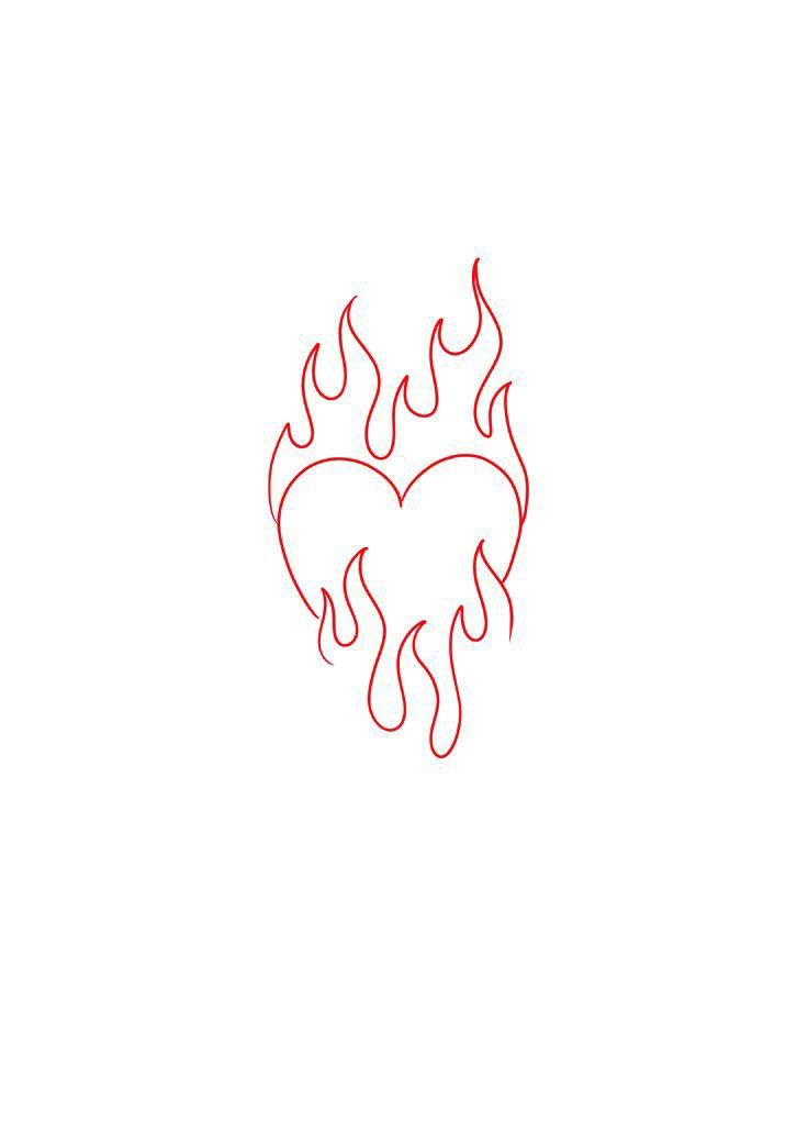 unique flame tattoo patterns