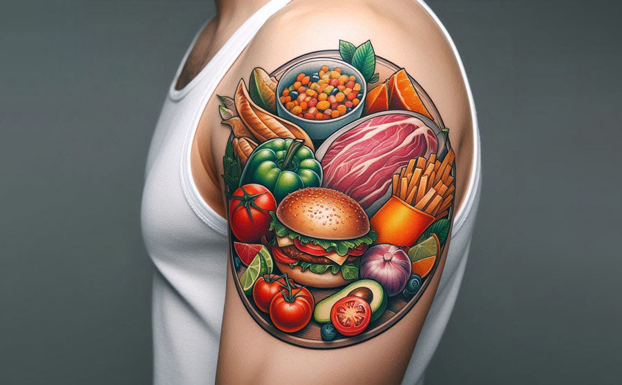 unique food tattoo ideas small