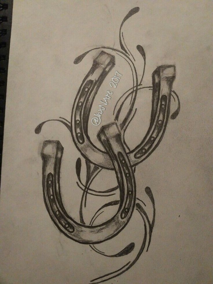 unique horseshoe tattoo ideas