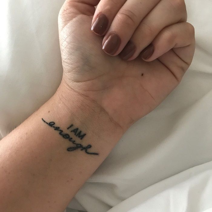 unique i am enough tattoo meanings