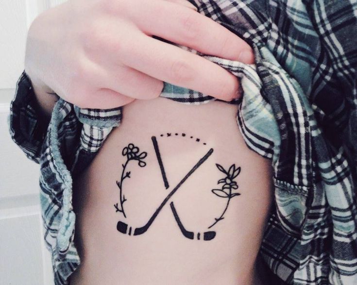 unique ice hockey tattoo ideas