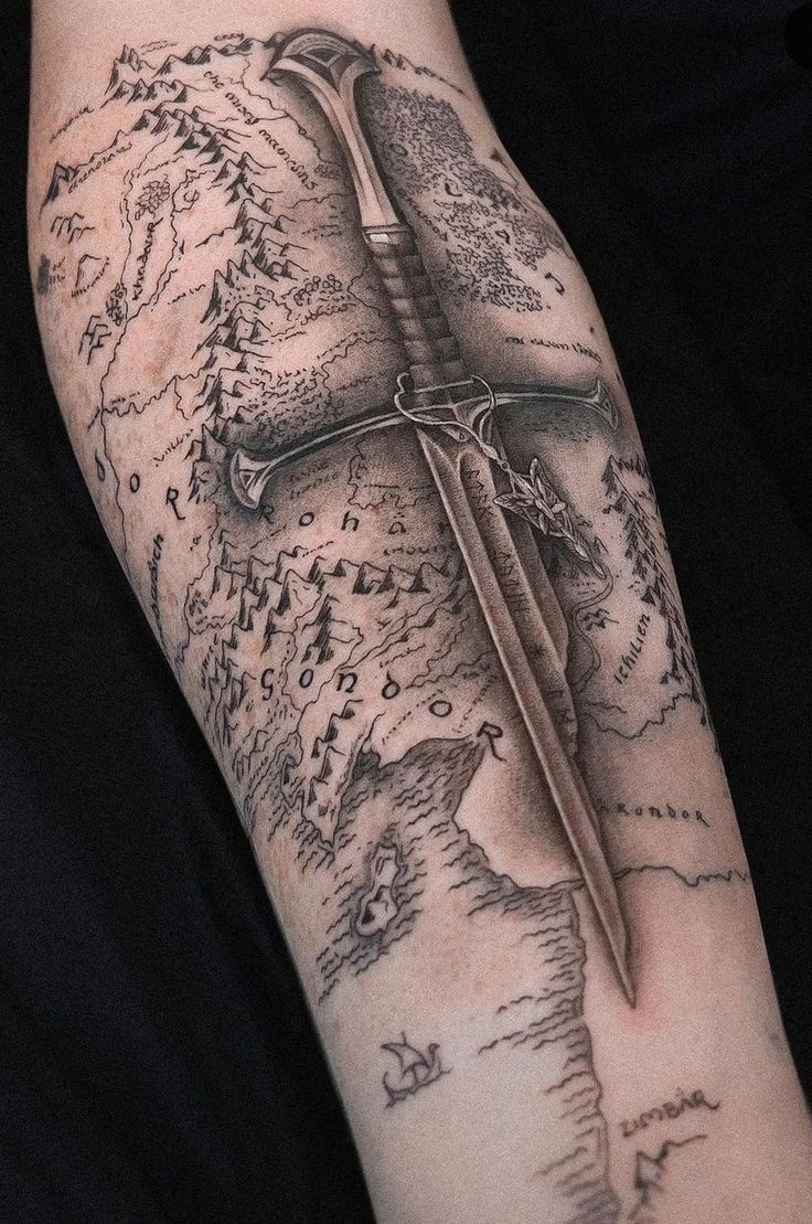 unique lord of the rings tattoo ideas for fans