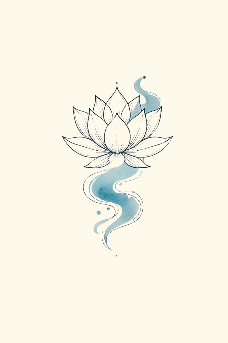 unique lotus tattoo designs