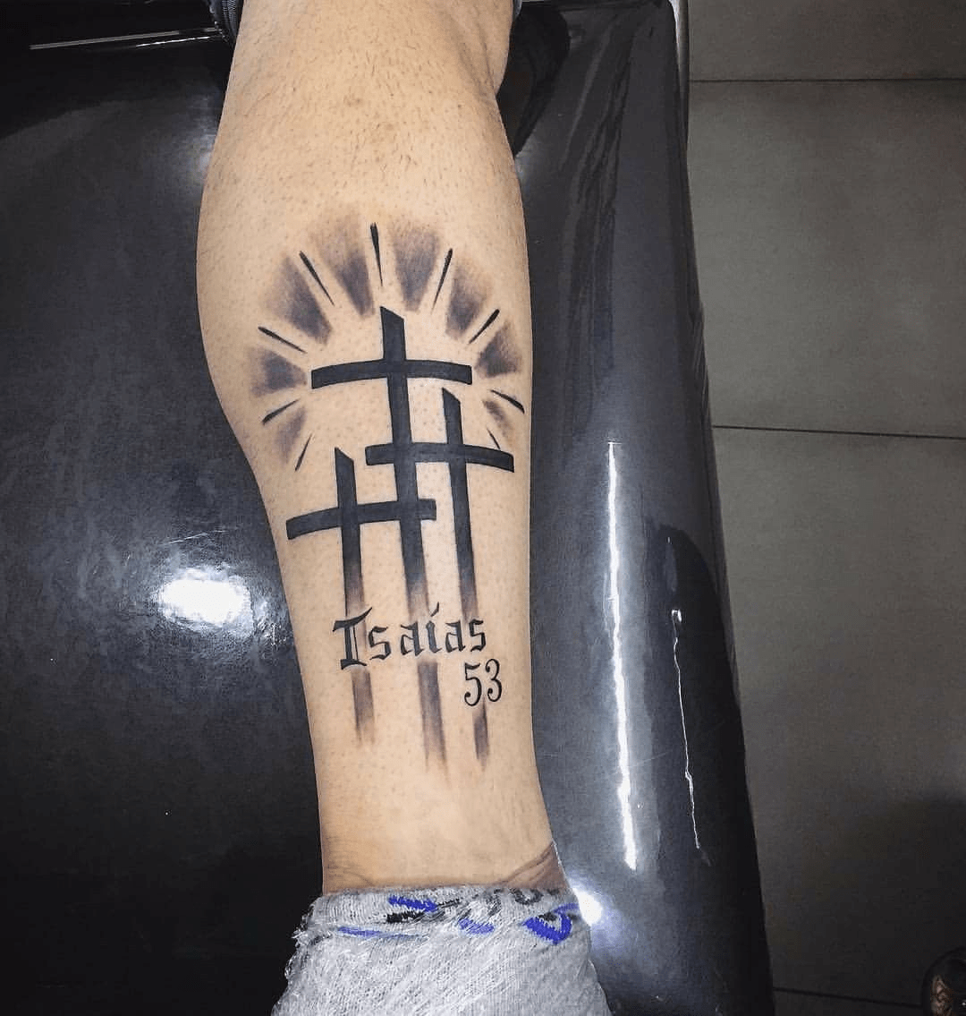 unique male cross tattoo ideas