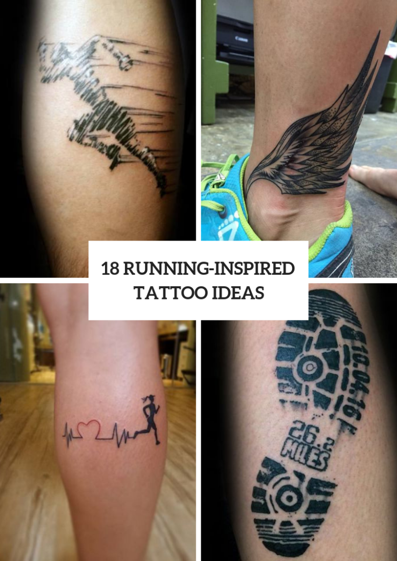 unique marathon tattoo ideas