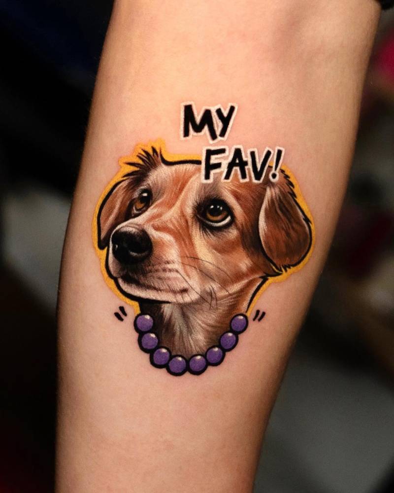 unique memorial dog tattoo ideas for dog lovers