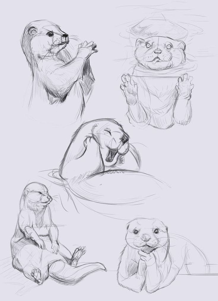 Unique otter tattoo ideas