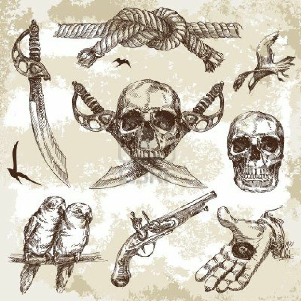 unique pirate tattoo ideas