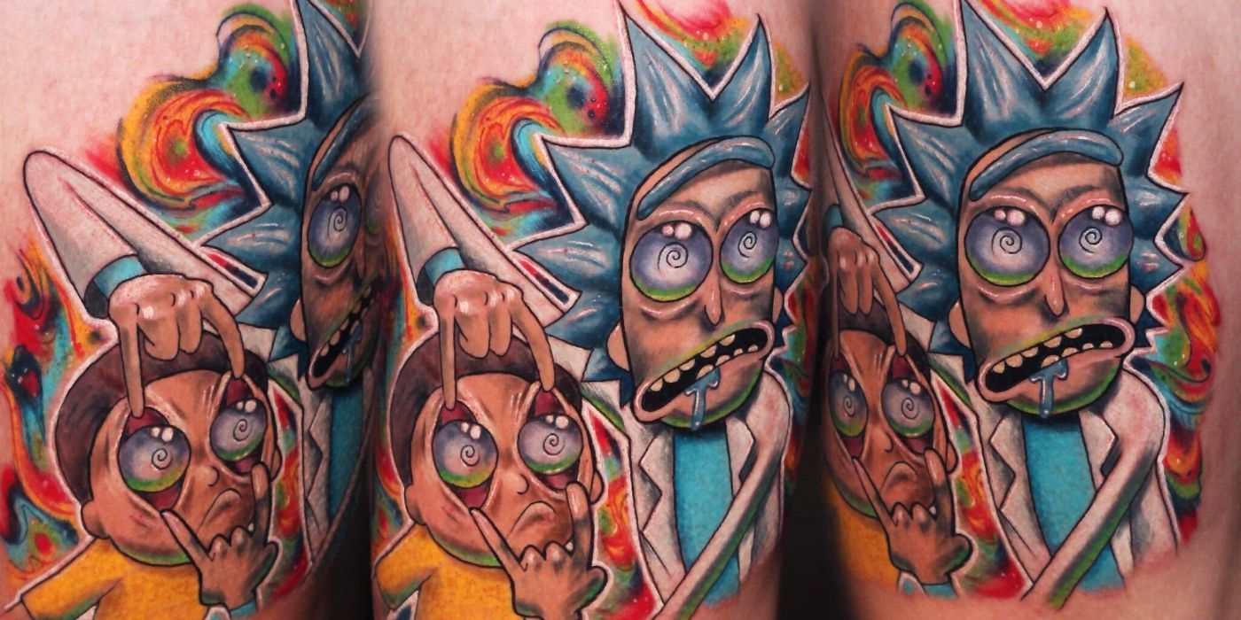 unique rick and morty tattoo ideas