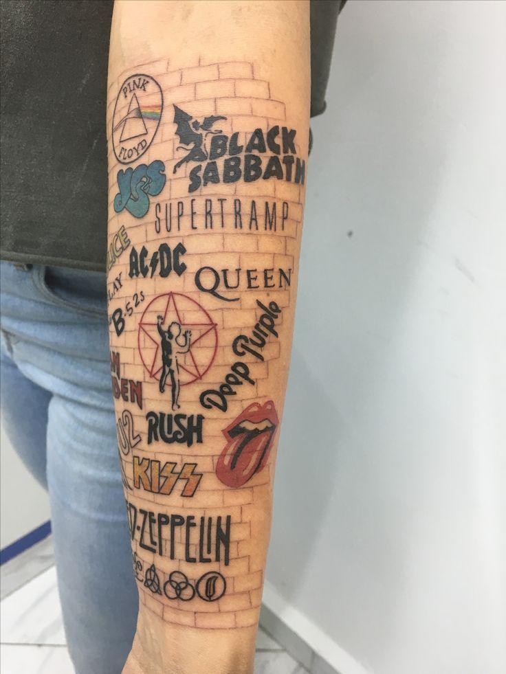 unique rock band tattoo ideas