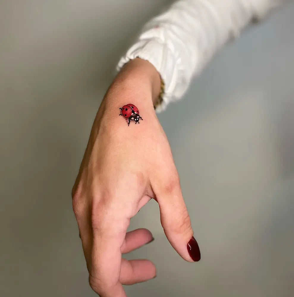 unique simple ladybug tattoo ideas