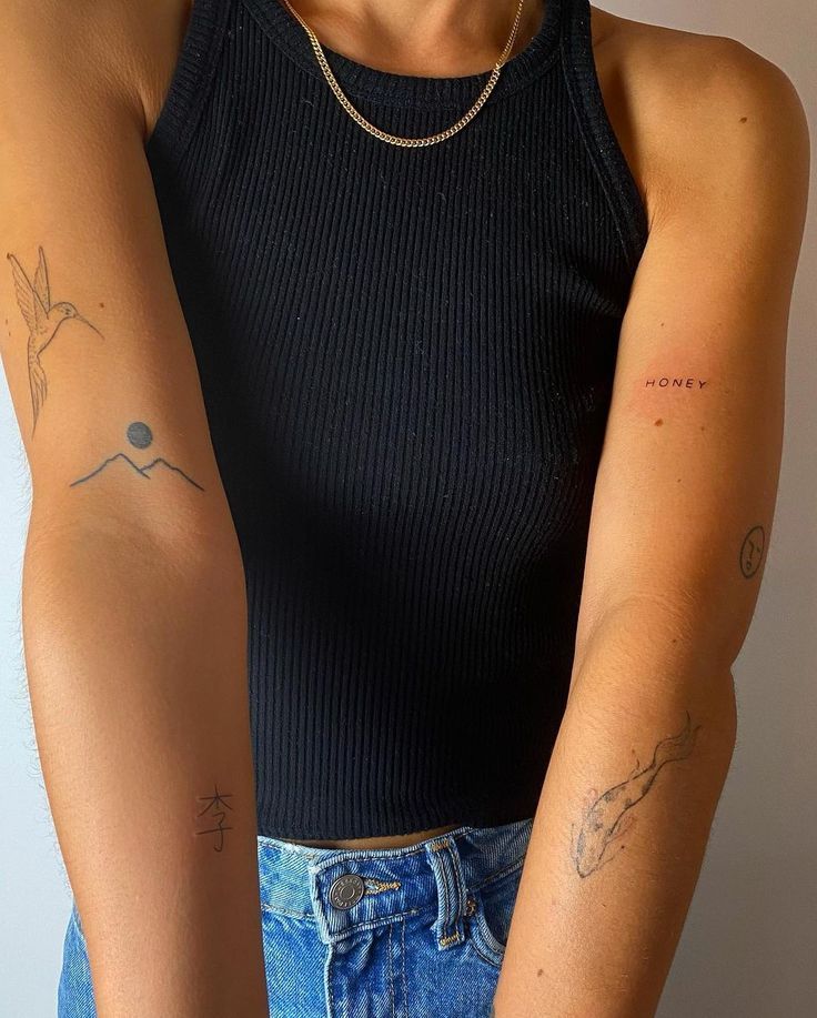 unique small arm tattoo designs by placement